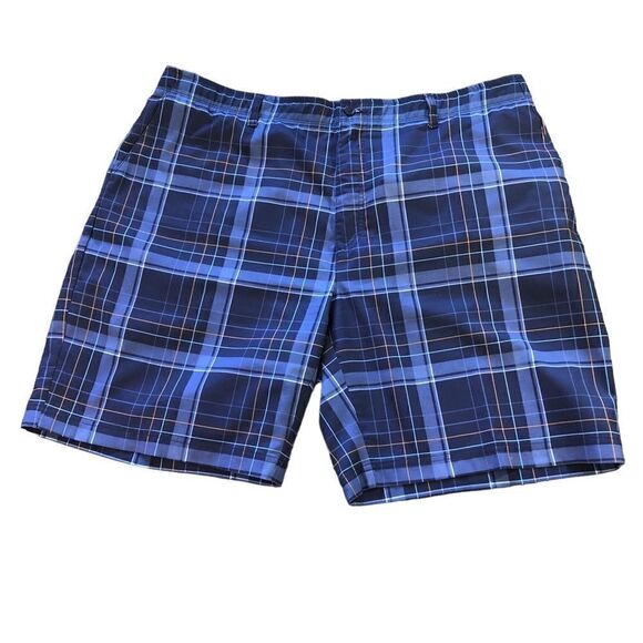 Pebble Beach Dri-Luxe Performance Golf Travel Plaid Men’s Shorts Sz 42 - Picture 1 of 10